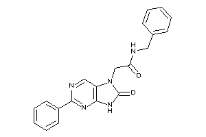 Image of N-benzyl-2-(8-keto-2-phenyl-9H-purin-7-yl)acetamide