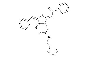 2-(5-benzal-4-keto-2-phenacylidene-thiazolidin-3-yl)-N-(tetrahydrofurfuryl)acetamide