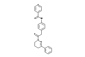 Image of N-[4-[2-keto-2-(6-phenyl-4,5-dihydro-3H-pyridazin-2-yl)ethyl]phenyl]isonicotinamide