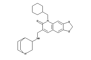 Image of 5-(cyclohexylmethyl)-7-[(quinuclidin-3-ylamino)methyl]-[1,3]dioxolo[4,5-g]quinolin-6-one