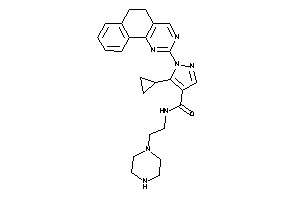 5-cyclopropyl-1-(5,6-dihydrobenzo[h]quinazolin-2-yl)-N-(2-piperazinoethyl)pyrazole-4-carboxamide