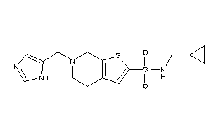 N-(cyclopropylmethyl)-6-(1H-imidazol-5-ylmethyl)-5,7-dihydro-4H-thieno[2,3-c]pyridine-2-sulfonamide
