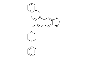 5-benzyl-7-[(4-phenylpiperazino)methyl]-[1,3]dioxolo[4,5-g]quinolin-6-one