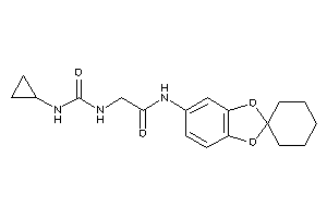 2-(cyclopropylcarbamoylamino)-N-spiro[1,3-benzodioxole-2,1'-cyclohexane]-5-yl-acetamide