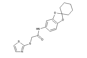 N-spiro[1,3-benzodioxole-2,1'-cyclohexane]-5-yl-2-(thiazol-2-ylthio)acetamide