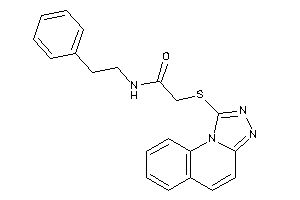 N-phenethyl-2-([1,2,4]triazolo[4,3-a]quinolin-1-ylthio)acetamide