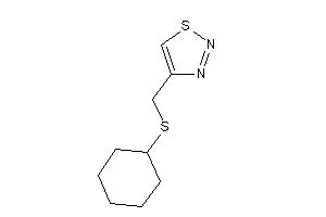 4-[(cyclohexylthio)methyl]thiadiazole
