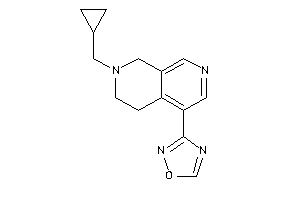Image of 3-[7-(cyclopropylmethyl)-6,8-dihydro-5H-2,7-naphthyridin-4-yl]-1,2,4-oxadiazole