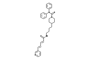 N,N-diphenyl-4-[4-[5-(3-pyridyl)penta-2,4-dienoylamino]butyl]piperidine-1-carboxamide