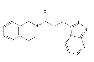 1-(3,4-dihydro-1H-isoquinolin-2-yl)-2-([1,2,4]triazolo[4,3-a]pyrimidin-3-ylthio)ethanone