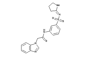 2-(benzimidazol-1-yl)-N-[3-(pyrrolidin-2-ylideneamino)sulfonylphenyl]acetamide