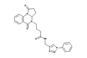 Image of 4-(1,5-diketo-3,3a-dihydro-2H-pyrrolo[1,2-a]quinazolin-4-yl)-N-[(1-phenyltriazol-4-yl)methyl]butyramide