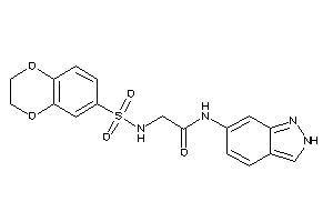2-(2,3-dihydro-1,4-benzodioxin-6-ylsulfonylamino)-N-(2H-indazol-6-yl)acetamide