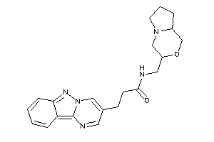 Image of N-(3,4,6,7,8,8a-hexahydro-1H-pyrrolo[2,1-c][1,4]oxazin-3-ylmethyl)-3-pyrimido[1,2-b]indazol-3-yl-propionamide