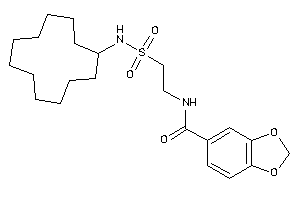 N-[2-(cyclododecylsulfamoyl)ethyl]-piperonylamide