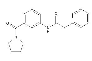 2-phenyl-N-[3-(pyrrolidine-1-carbonyl)phenyl]acetamide