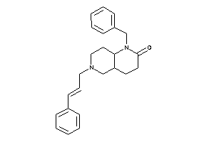 1-benzyl-6-cinnamyl-4,4a,5,7,8,8a-hexahydro-3H-1,6-naphthyridin-2-one
