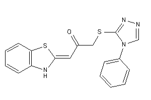 Image of 1-(3H-1,3-benzothiazol-2-ylidene)-3-[(4-phenyl-1,2,4-triazol-3-yl)thio]acetone