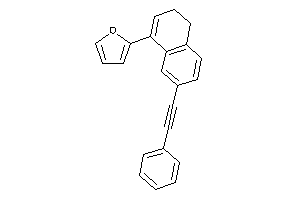 Image of 2-[7-(2-phenylethynyl)-3,4-dihydronaphthalen-1-yl]furan
