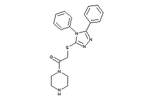 2-[(4,5-diphenyl-1,2,4-triazol-3-yl)thio]-1-piperazino-ethanone