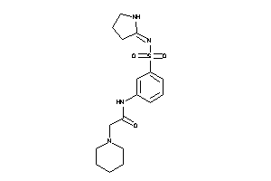 2-piperidino-N-[3-(pyrrolidin-2-ylideneamino)sulfonylphenyl]acetamide