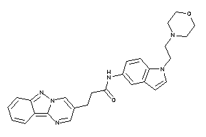 N-[1-(2-morpholinoethyl)indol-5-yl]-3-pyrimido[1,2-b]indazol-3-yl-propionamide