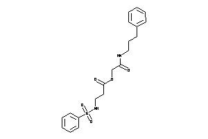 3-(benzenesulfonamido)propionic Acid [2-keto-2-(3-phenylpropylamino)ethyl] Ester