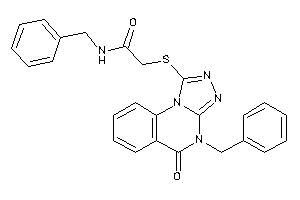 N-benzyl-2-[(4-benzyl-5-keto-[1,2,4]triazolo[4,3-a]quinazolin-1-yl)thio]acetamide