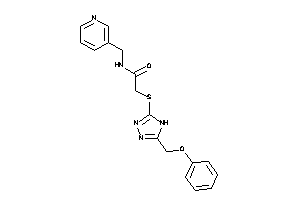 Image of 2-[[5-(phenoxymethyl)-4H-1,2,4-triazol-3-yl]thio]-N-(3-pyridylmethyl)acetamide