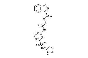 1H-indazole-3-carboxylic Acid [2-keto-2-[3-(pyrrolidin-2-ylideneamino)sulfonylanilino]ethyl] Ester