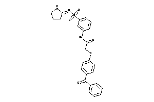 2-(4-benzoylphenoxy)-N-[3-(pyrrolidin-2-ylideneamino)sulfonylphenyl]acetamide