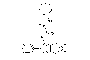 Image of N-cyclohexyl-N'-(5,5-diketo-2-phenyl-4,6-dihydrothieno[3,4-c]pyrazol-3-yl)oxamide