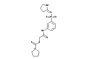 Pyrrolidine-1-carbodithioic Acid [2-keto-2-[3-(pyrrolidin-2-ylideneamino)sulfonylanilino]ethyl] Ester