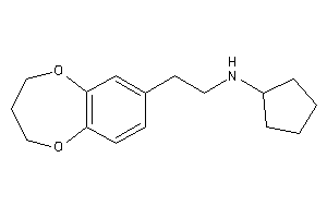 Cyclopentyl-[2-(3,4-dihydro-2H-1,5-benzodioxepin-7-yl)ethyl]amine