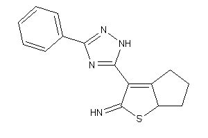 Image of [3-(3-phenyl-1H-1,2,4-triazol-5-yl)-4,5,6,6a-tetrahydrocyclopenta[b]thiophen-2-ylidene]amine