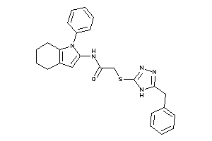 Image of 2-[(5-benzyl-4H-1,2,4-triazol-3-yl)thio]-N-(1-phenyl-4,5,6,7-tetrahydroindol-2-yl)acetamide