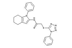 Image of N-(1-phenyl-4,5,6,7-tetrahydroindol-2-yl)-2-[(1-phenyltetrazol-5-yl)thio]acetamide