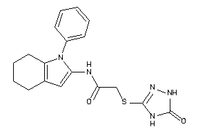 Image of 2-[(5-keto-1,4-dihydro-1,2,4-triazol-3-yl)thio]-N-(1-phenyl-4,5,6,7-tetrahydroindol-2-yl)acetamide