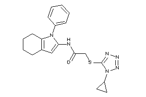 Image of 2-[(1-cyclopropyltetrazol-5-yl)thio]-N-(1-phenyl-4,5,6,7-tetrahydroindol-2-yl)acetamide