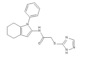 Image of N-(1-phenyl-4,5,6,7-tetrahydroindol-2-yl)-2-(1H-1,2,4-triazol-5-ylthio)acetamide
