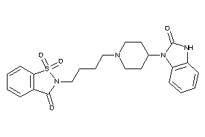 1,1-diketo-2-[4-[4-(2-keto-3H-benzimidazol-1-yl)piperidino]butyl]-1,2-benzothiazol-3-one