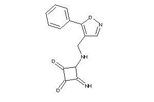 Image of 3-imino-4-[(5-phenylisoxazol-4-yl)methylamino]cyclobutane-1,2-quinone