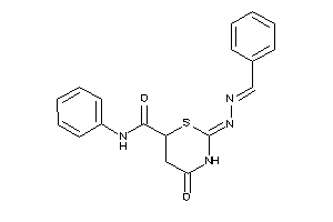 Image of 2-(benzalhydrazono)-4-keto-N-phenyl-1,3-thiazinane-6-carboxamide