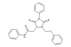 2-(5-keto-3-phenethyl-1-phenyl-2-thioxo-imidazolidin-4-yl)-N-phenyl-acetamide