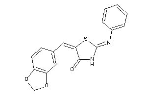 2-phenylimino-5-piperonylidene-thiazolidin-4-one