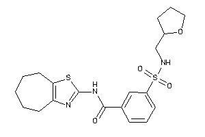 N-(5,6,7,8-tetrahydro-4H-cyclohepta[d]thiazol-2-yl)-3-(tetrahydrofurfurylsulfamoyl)benzamide