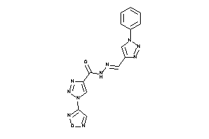 Image of 1-furazan-3-yl-N-[(1-phenyltriazol-4-yl)methyleneamino]triazole-4-carboxamide