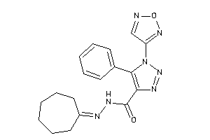 Image of N-(cycloheptylideneamino)-1-furazan-3-yl-5-phenyl-triazole-4-carboxamide