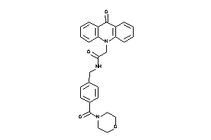 2-(9-ketoacridin-10-yl)-N-[4-(morpholine-4-carbonyl)benzyl]acetamide