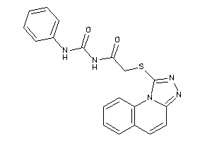 Image of N-(phenylcarbamoyl)-2-([1,2,4]triazolo[4,3-a]quinolin-1-ylthio)acetamide